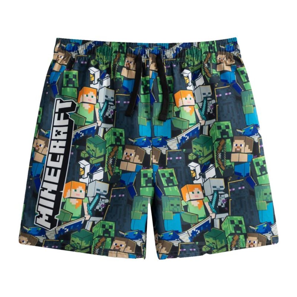 Minecraft Boys Minecraft Character Swim Shorts / Green